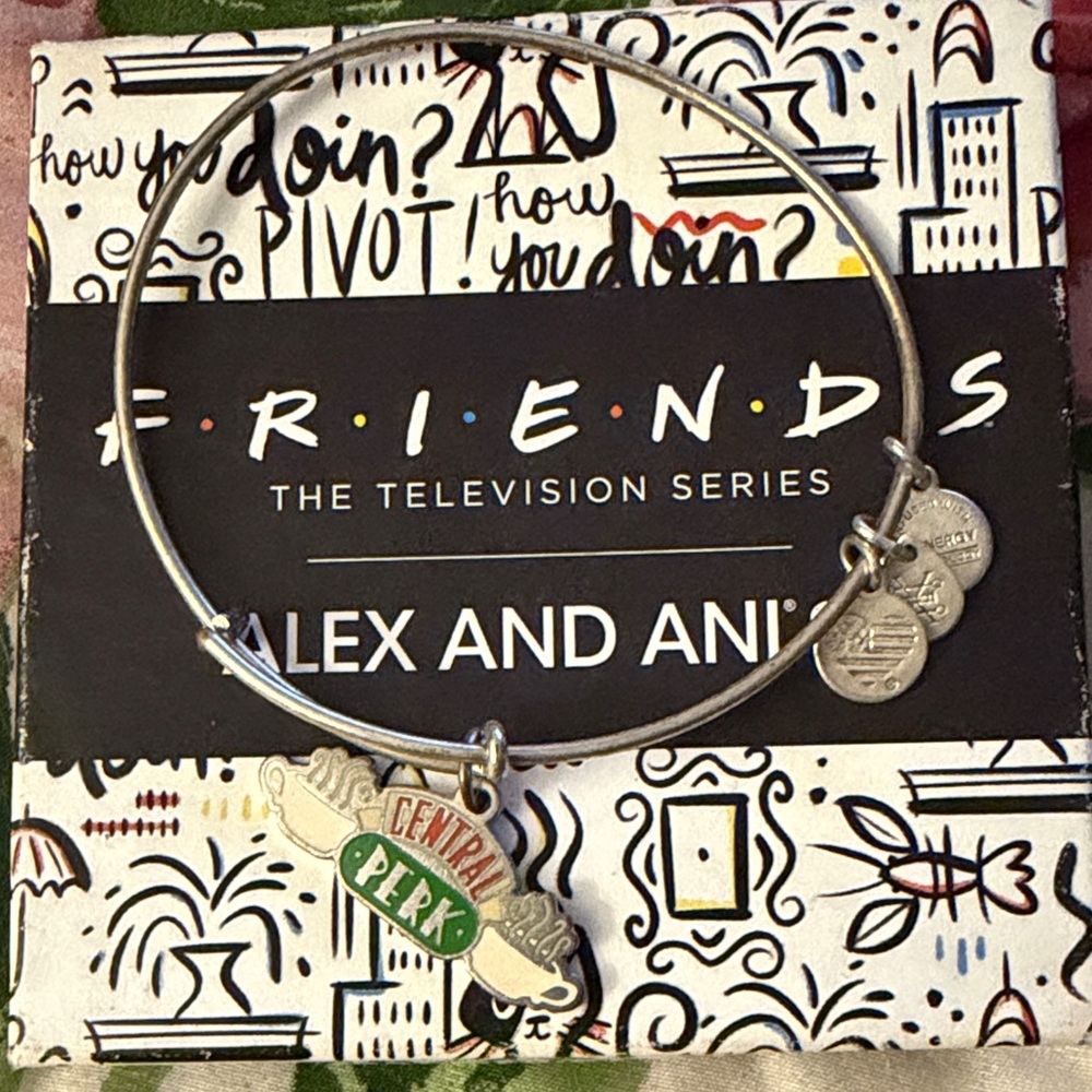 Alex and Ani Silver Central Perk Charm Bracelet